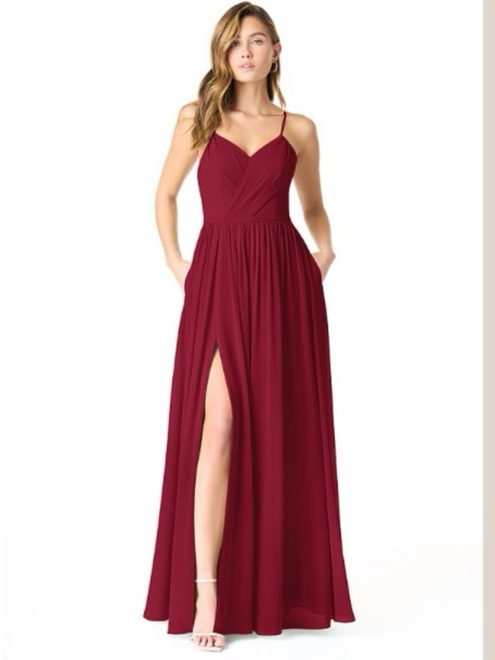 Azazie Burgundy Bridesmaid Dress